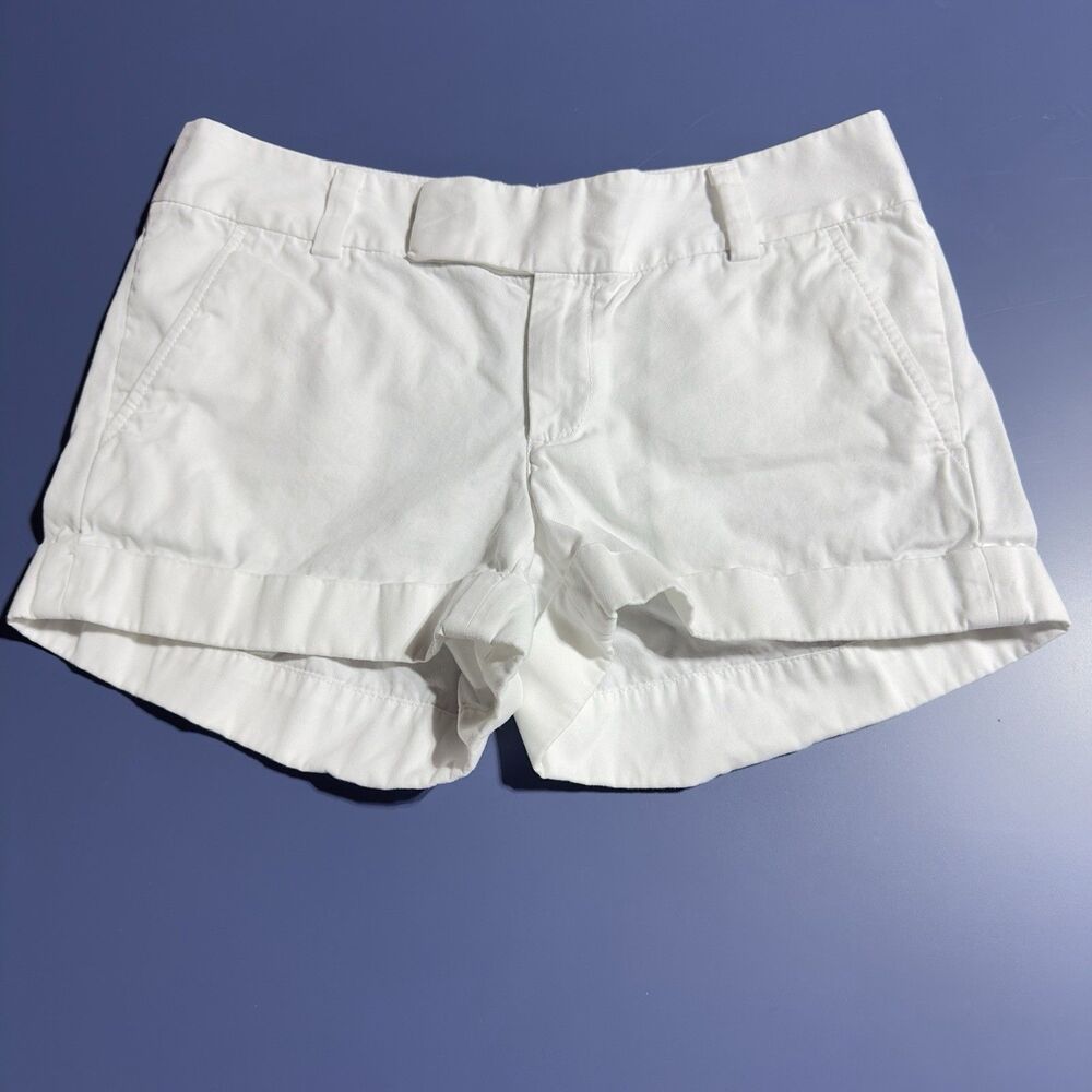 Lilly Pulitzer White Barclay Shorts Size 2 Cotton